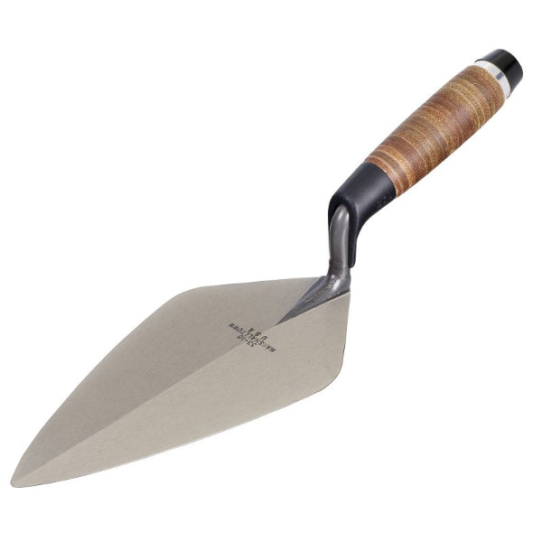 M3310L - Marshalltown 10" London Brick Trowel Leather Handle