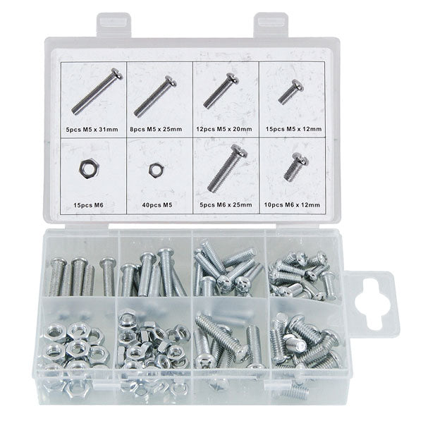 Ct0454 110pc Nut And Bolt Set Assorted — Neilsen Tools 