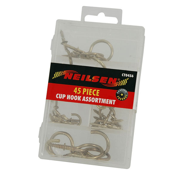 CT0456 - 45pc Cup Hook Set - Assorted