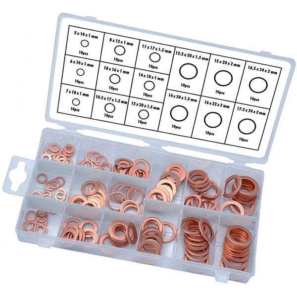CT4093 - 150pc Oil Drain Plug Washer Set - Assorted