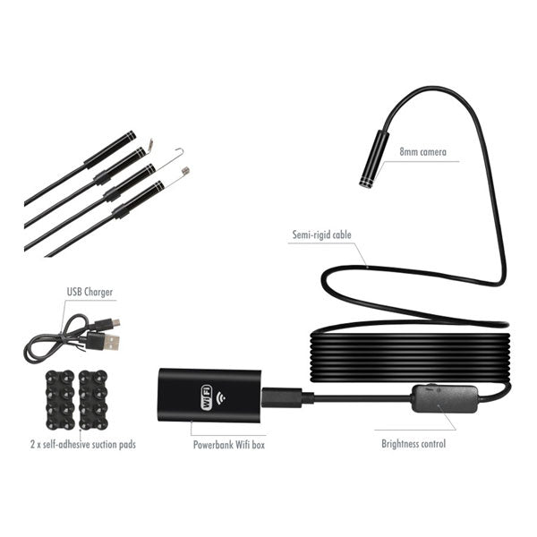 CT5324 - Endoscope Rechargeable with Waterproof Camera 8mm