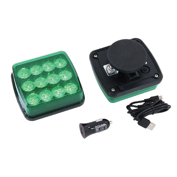 CT5452 - Magnetic Green Rechargeable Warning Lights